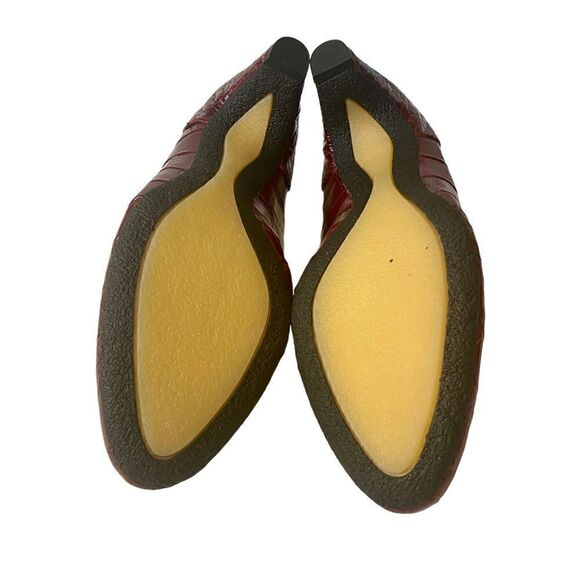 Sam Edelman Purple Faux Alligator Print Cone Heel Pumps in Sz. 8.5M - Picture 5 of 7